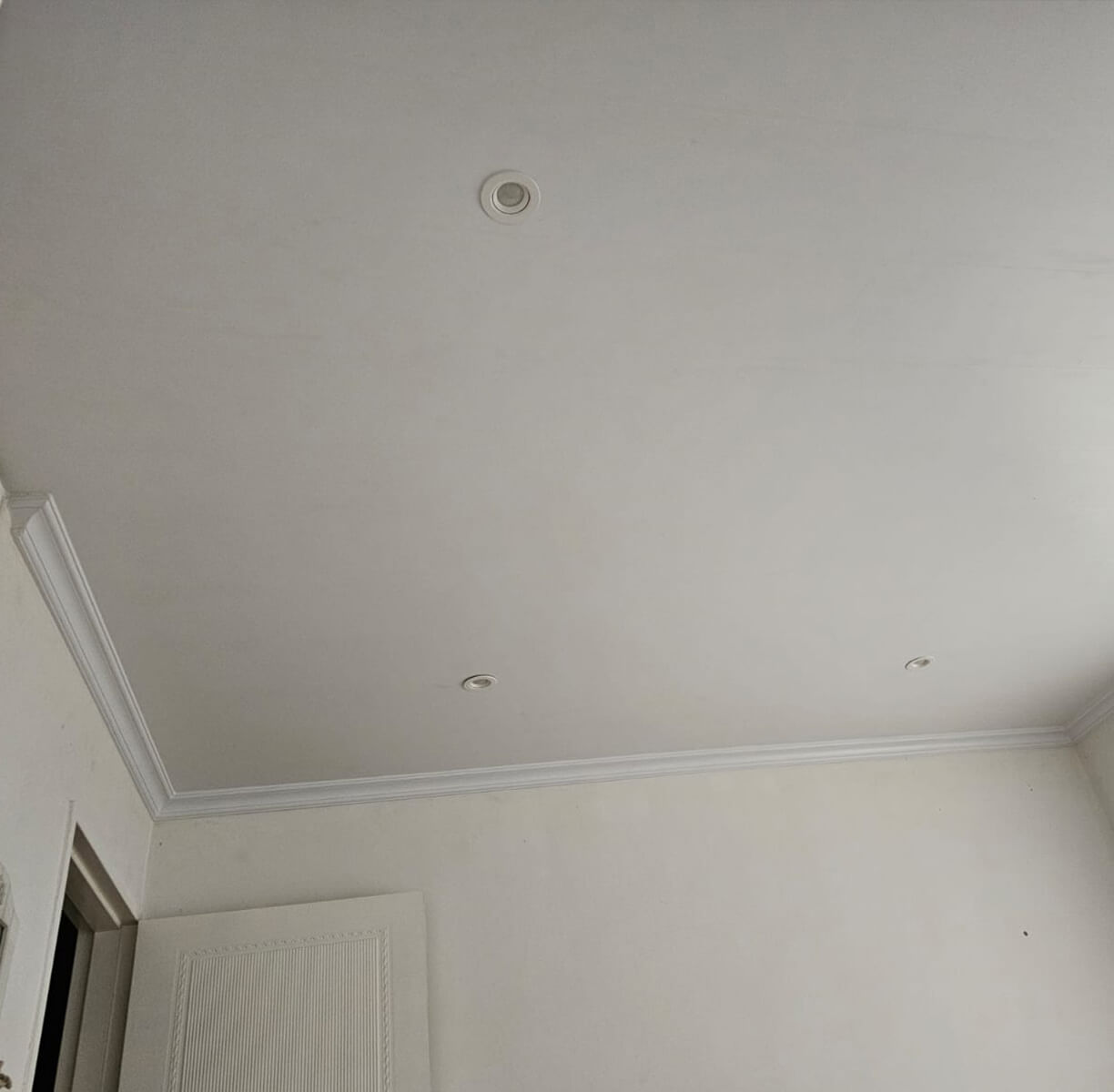 Smooth white PVC ceiling panels freshly installed – PVC Ceiling Installation Cape Town