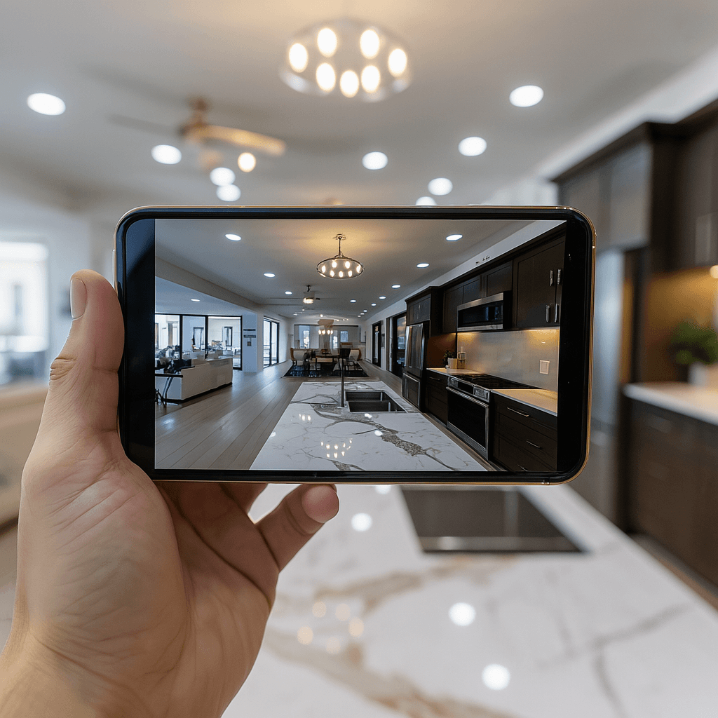 Homeowner monitoring security cameras via app – CCTV Installation Cape Town