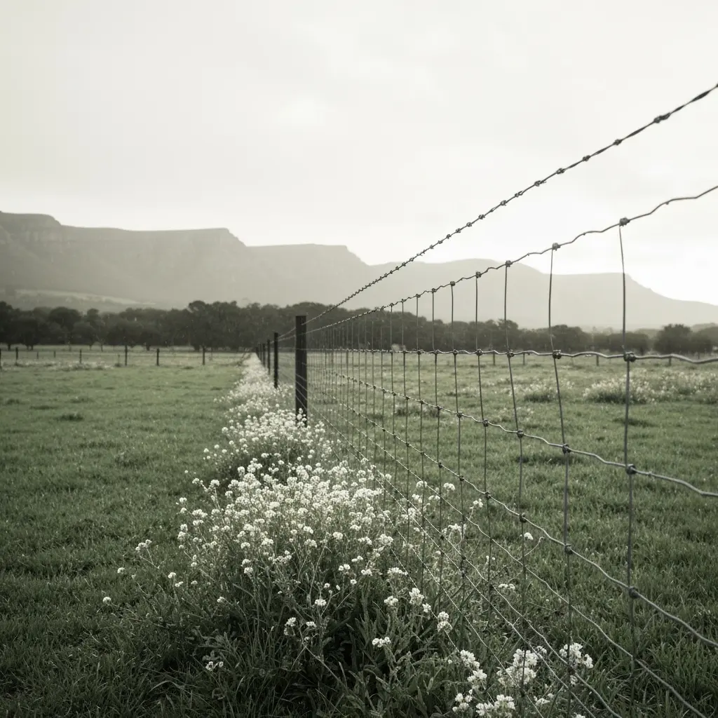 Experienced fencing installer Cape Town fixing damaged boundary fence.
