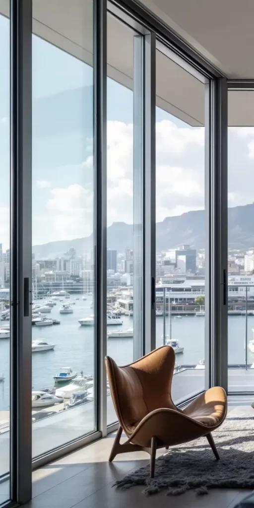 Bi-fold aluminium windows and doors Cape Town providing flexible and stylish access to outdoor areas.